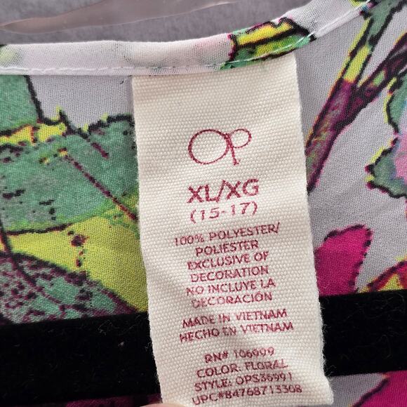 OP White Floral Fringe Boho Beach Swim Cover Up Duster Kimono XL Extra Large - Picture 6 of 6